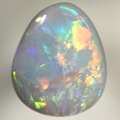SOLID SEMI BLACK OPAL Bright rolling flashes of golden fire